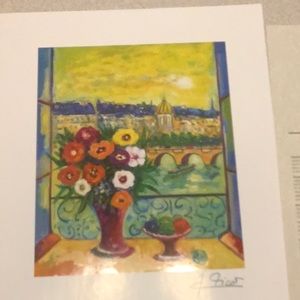 Jean-Claude Picot "La Fenetre Ouverte" Lithograph